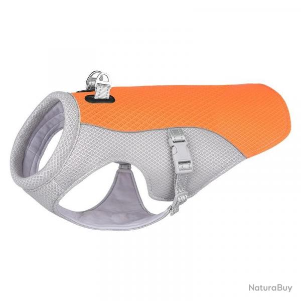 Gilet rafrachissant d t pour chien. harnais rflchissant  dgagement rapide. vtements chauds p