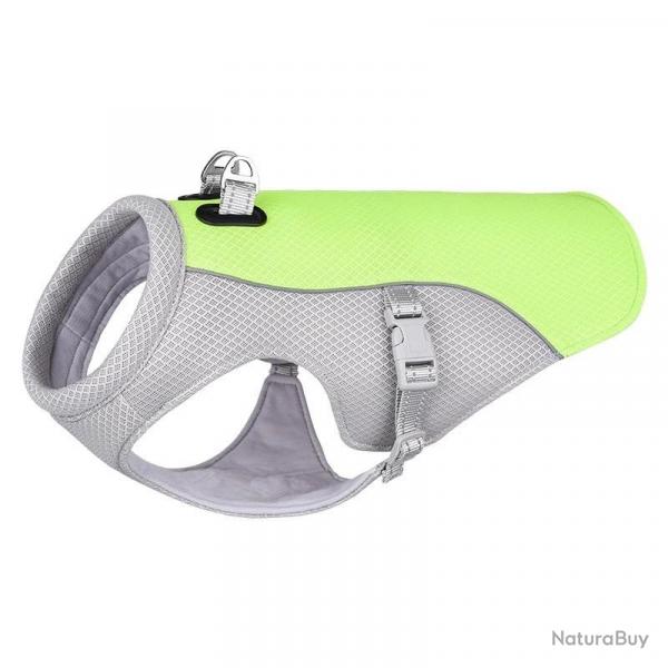 Gilet rafrachissant d t pour chien. harnais rflchissant  dgagement rapide. vtements chauds p