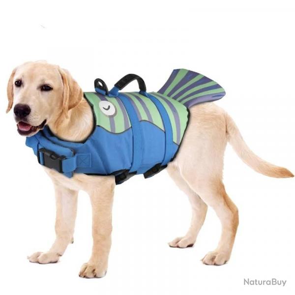 Gilet de sauvetage pour chien de compagnie. flottabilit amliore. vtements de natation pour petit