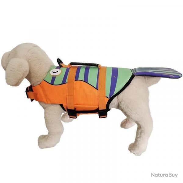 Gilet de sauvetage pour chien de compagnie. flottabilit amliore. vtements de natation pour petit