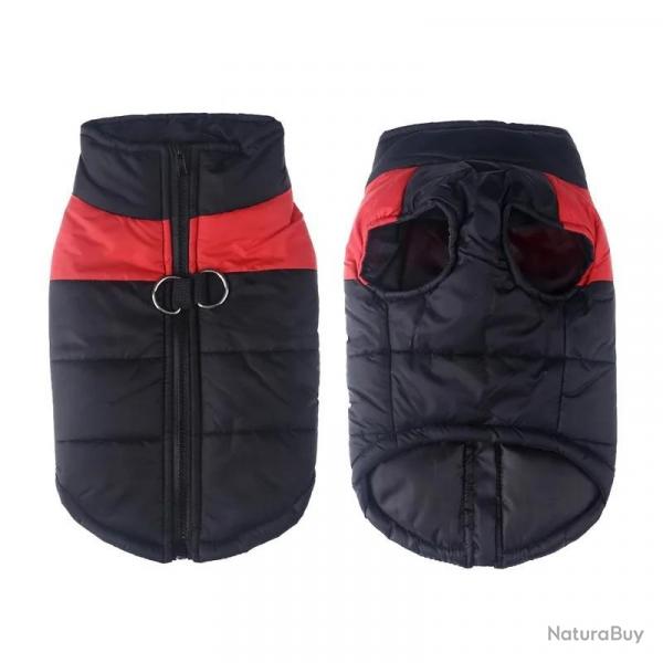 Vtements d'hiver impermables pour animaux de compagnie, manteau chaud pour grands chiens, veste en