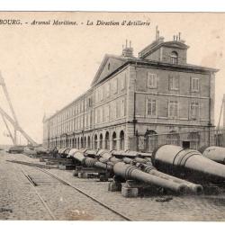 CPA - Marine Militaire - "CHERBOURG "- Arsenal Maritime-La Direction d'Artillerie  N°3484