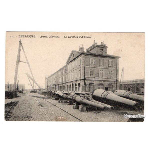 CPA - Marine Militaire - "CHERBOURG "- Arsenal Maritime-La Direction d'Artillerie  N3484