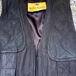 GILET CHASSE CUIR VERNEY-CARRON