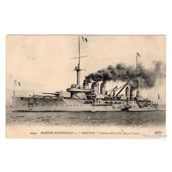 CPA - Marine Militaire Franaise -  " DANTON "  Cuirasse d'Escadre 18.318 tonne N3290