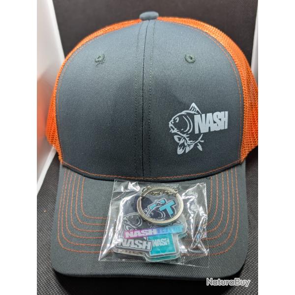 Casquette publicitaire marquage NASH + porte cl offert !