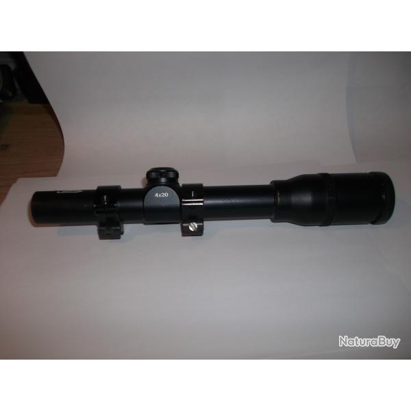 Lunette de tir et chasse, Deluxe 4 x 20.