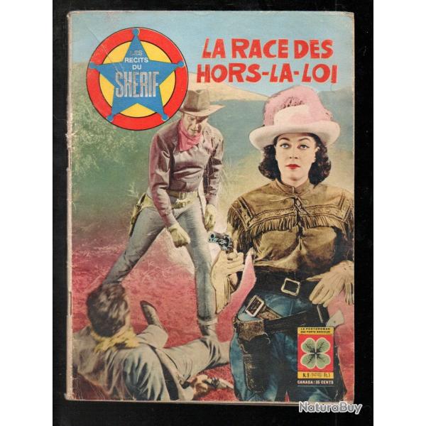 les rcits du shrif 9  la race des hors l loi roman photo western ,1964