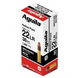 OFFRE NB 22LR AGUILA HAUTE VITESSE HOLLOW POINT 38GR LIV OFFERTE LOT DE 500