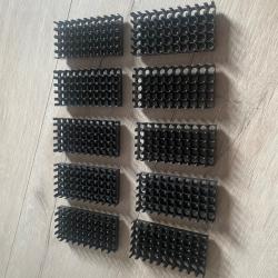 Lot de 10 plateaux pour étuis 9x19