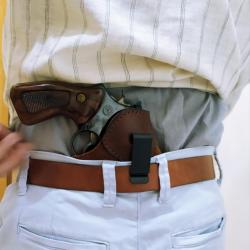 VALENTIN GANCH HOLSTER POUR REVOLVER DE 4 POUCES A PORTER A L' INTERIEUR
