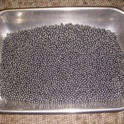 6,340 kilogrammes de grenaille de plomb durci N°2/0  ( diamètre 4,5 mm)