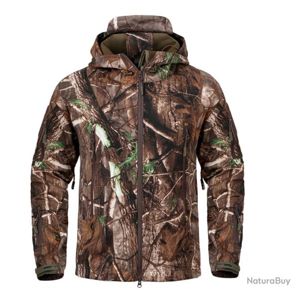 ENCHERE....VESTE DE CHASSE softshell impermable coloris CAMO 3D......SUPER QUALIT