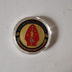 BADGE METAL "2 EME DIVISION DE MARINE"