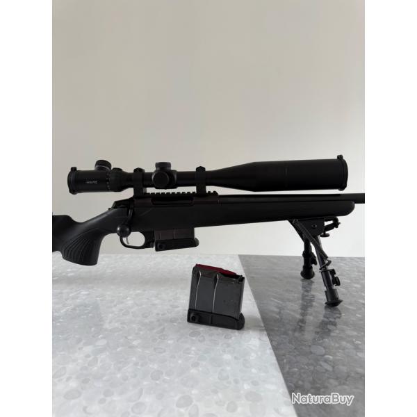 Carabine Tikka T3X CTR 308, Lunette, Bipied, chargeur sup et frein de bouche