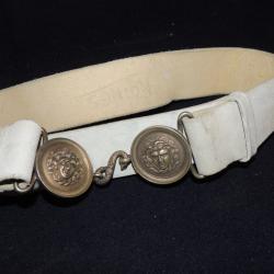 RARE CEINTURON GENDARMERIE en  BUFFLE BLANC daté années 1920 !!!!!
