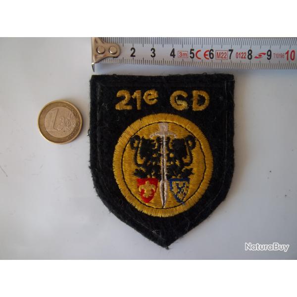 cusson militaire 21me Groupement Divisionnaire insigne tissu