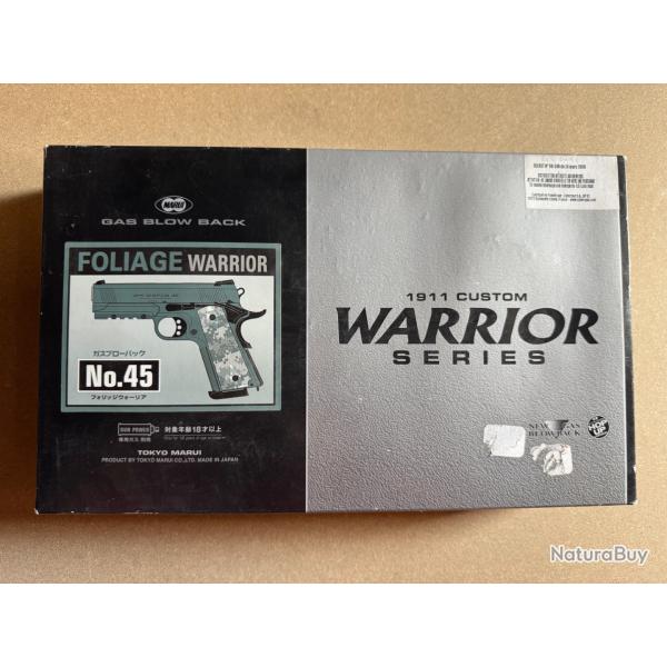 Rplique d'airsoft pistolet Tokyo marui GBB foliage warrior hi capa 4.3 colt 1911
