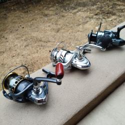Lot de 3 moulinets taille 7000