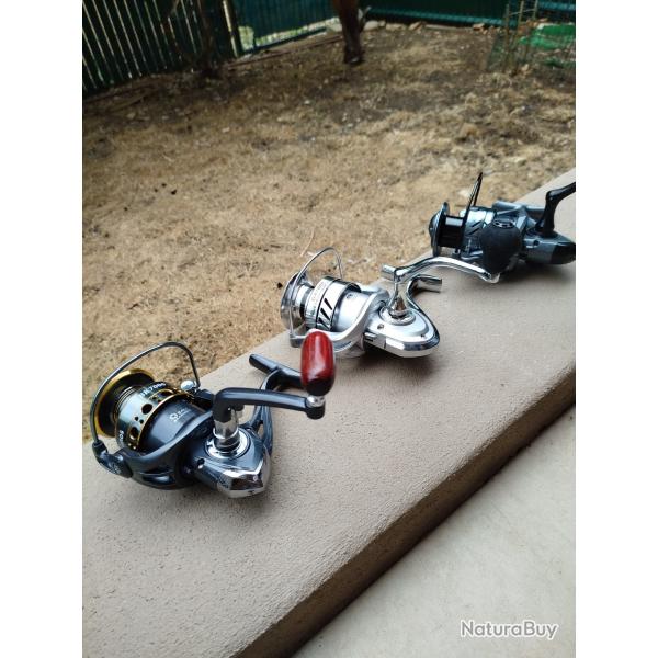 Lot de 3 moulinets taille 7000