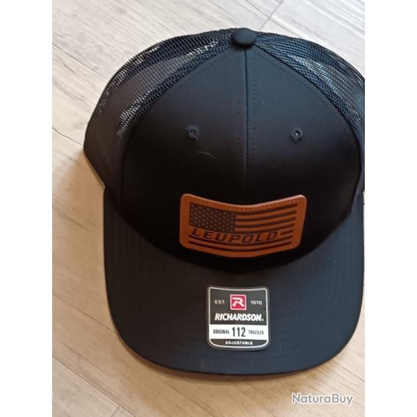 CASQUETTE LEUPOLD NOIR ECUSSON BRUN