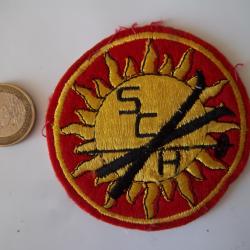 écusson collection en tissu brodé, ancien logo SCH ski