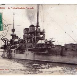 CPA - MARINE Militaire - LA PALLICE -  Le "Léon - Gambetta " en rade N°3488