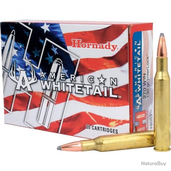 Balles Hornady American Whitetail Interlock Aw - Cal. 270 Win - 130 grains