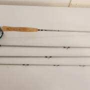 Canne à Pêche à La Mouche De Voyage 9 Pieds Soie 4/5 - 4 Brins, Jamais Servie, Graphite