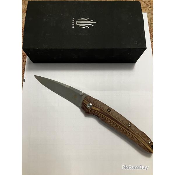 Kizer Ki4419A5 Micarta couteau de poche