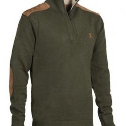 Pull de chasse Ligne Verney-Carron Fox zippé - Kaki - S