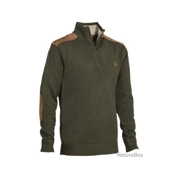 Pull de chasse Ligne Verney-Carron Fox zipp - Kaki - S