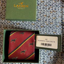 Cravate Laksen - Regiment Striped Tie Dog