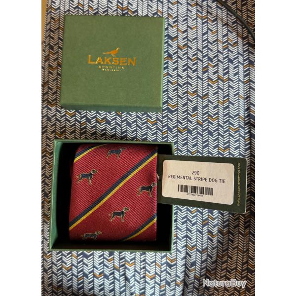 Cravate Laksen - Regiment Striped Tie Dog