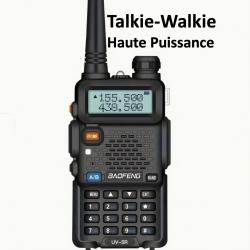 Talkie-Walkie Haute Puissance UV-5R Batterie au Lithium Polymère de 1800mAh Rechargeable