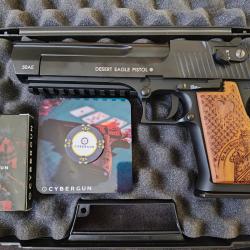 Pistolet Desert Eagle .50AE Poker Edition Co2 GBB Cybergun - Noir