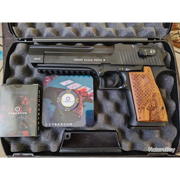 Pistolet Desert Eagle .50AE Poker Edition Co2 GBB Cybergun - Noir