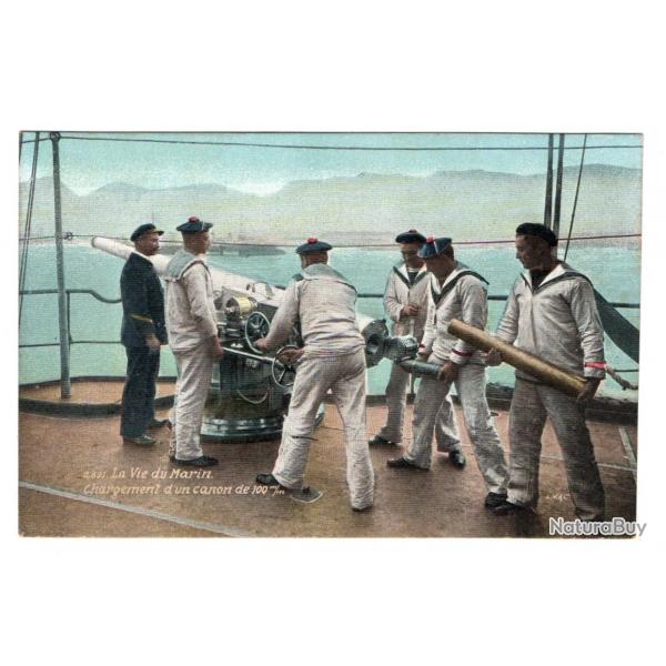 CPA - MARINE MILITAIRE - La vie du marin - Chargement d'un Canon N3257