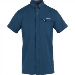 Chemise manches courtes Regatta Travel Packaway Shirt bleu foncé