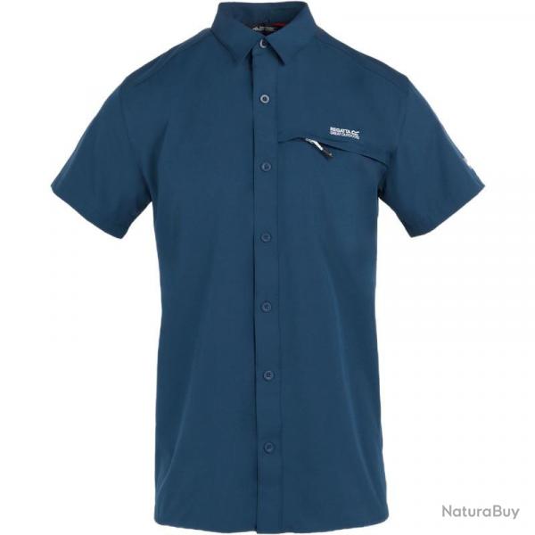Chemise manches courtes Regatta Travel Packaway Shirt bleu fonc