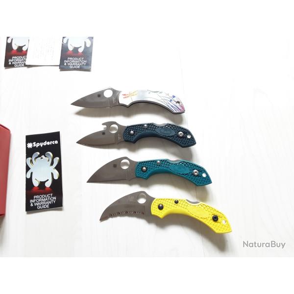 Lot de couteaux  spyderco