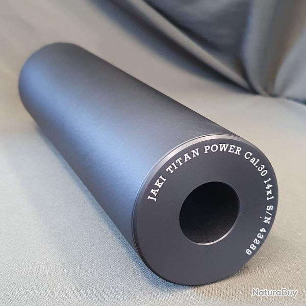 MODRATEUR DE SON TITANE / ALU - CAL .30 - FILETAGE M18 - JAKI TITAN POWER