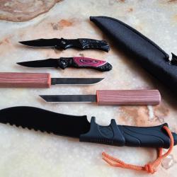 lot de couteaux décoration collection survie camping pêche chasse neuf