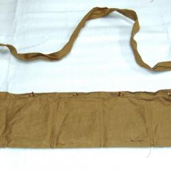 BANDOLEER SACOCHE EN TOILE ALLEGEMENT 50 cartouches 303 BRITISH MKIV  avril 1945