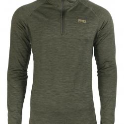 HART T shirt à manches longues avec col zippé TRAIL ZN vert