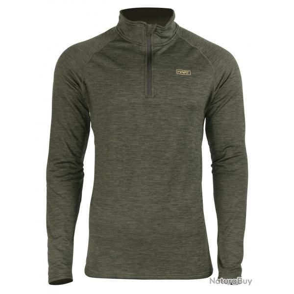 HART T shirt  manches longues avec col zipp TRAIL ZN vert