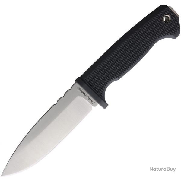 Couteau Demko Freereign Lame Drop Point Acier AUS-10A Manche Caoutchouc Etui FRN DEMAD22GBK