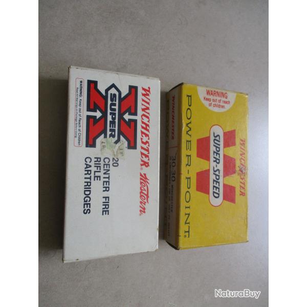 Cartouches 30-30 Winchester Western