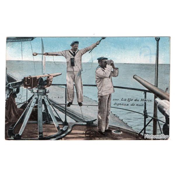 CPA - MARINE MILITAIRE - La Vie du Marin - SIGNAUX DE NUIT N3500