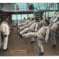 CPA - MARINE MILITAIRE - La Vie du Marin - Exercice de Boxe  N°3498